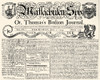 Massachusetts Sun, 1774. /Nfront Page Of 'Massachusetts Sun, Or, Thomas'S Boston Journal,' 7 July 1774. The Snake From Benjamin Franklin'S 'Join Or Die' Cartoon Is Facing A Monster Beneath The Masthead. Poster Print by Granger Collection - Item # VAR