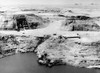 Egpyt: Abu Simbel. /Nthe Aswan Reservoir And The Two Rock Temples At Abu Simbel In Nubia, Which Were Relocated To Prevent Them From Being Submerged After The Construction Of The Aswan Dam In The 1960S. Poster Print by Granger Collection - Item # VARG