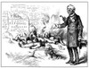 Nast: Tilden Cartoon, 1876./Nan 1876 Cartoon By Thomas Nast Showing Governor S.J. Tilden Of New York, The Democratic Presidential Nominee, Disassociating Himself From The Massacre Of Blacks At Hamburg, South Carolina. Poster Print by Granger Collecti