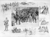 New York: Camp Wikoff, 1898. /N'Life At Camp Wikoff,' At Montauk Point, Long Island, New York, Where Soldiers Returning From The Spanish-American War Were Quarantined. Engraving And Drawings By W.A. Rogers, 1898. Poster Print by Granger Collection -