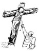 Alfred Dreyfus (1859-1935). /Nfrench Army Officer. 'Dreyfus Crucified': Drawing By H.G. Ibels Dedicated To Joseph Reinach, The French Political Leader And Journalist Who Was A Vigorous Champion Of Dreyfus. Poster Print by Granger Collection - Item #