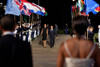 President And Michelle Obama Receive President Nicolas Sarkozy Of France And His Wife Carla Bruni Sarkozy Prior To The G-20 Economic Summit Dinner At The Phipps Conservatory And Botanical Gardens In Pittsburgh Pa. Sept. 24 2009. - Item # VAREVCHISL02