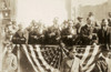 Alfred E. Smith, C1920. /Nalfred E. Smith, John F. Hylan (Mayor Of New York, 1918-25), William Randolph Hearst, Unidentified Man, And Franklin Delano Roosevelt In The Reviewing Stand At A New York City Parade, C1920. Poster Print by Granger Collectio