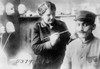 Wwi: Veteran, 1918. /Nmrs. Anna Coleman Ladd, Of The American Red Cross, Putting The Finishing Touches On The Copper Prosthetic Mask Of French Soldier Disfigured In World War I. Photograph, 1918. Poster Print by Granger Collection - Item # VARGRC0326