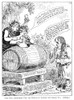 Liquor Tax Cartoon, 1796. /N'The Wine Duty, Or The Triumph Of Bacchus And Silenus With John Bull'S Remonstrance.' John Bull Petitioning William Pitt And Henry Dundas To Lighten The Liquor Tax. Cartoon By James Gillray, 1796. Poster Print by Granger C