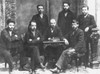 Russian Marxists, 1897. /Nfuture Bolshevik Leader Vladimir Lenin (Center), Future Menshevik Leader L. Martov (Real Name Yuly Osipovich Tsederbaum, Seated At Right), And Other Young Russian Marxists Photographed At St. Petersburg, February 1897. Poste