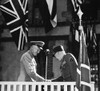 Dwight D. Eisenhower /N(1890-1969). 34Th President Of The United States. Eisenhower (Left) Bidding Farewell To French General Alphonse Juin When Stepping Down As Supreme Commander Of Nato, May 1952, At Nato Headquarters In Fontainebleau, France. Post