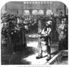 Paris: Fish Market Auction. /Nfranco-Prussian War Of 1870-71. A Sale By Auction In The Fish Market At Paris During The German Siege Of The City. Wood Engraving From An English Newspaper Of 1870. Poster Print by Granger Collection - Item # VARGRC00032