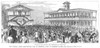 Virginia State Fair, 1877. /Npresident Rutherford B. Hayes And Several Members Of His Cabinet Visit The Virginia State Agricultural Fair At Richmond, Virginia, In 1877. Wood Engraving From A Contemporary American Newspaper. Poster Print by Granger Co