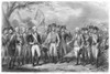 Yorktown: Surrender, 1781. /Nfictional Representation Of British General Charles Cornwallis Surrendering His Sword To George Washington At Yorktown, Virginia, 19 October 1781. Steel Engraving, 19Th Century. Poster Print by Granger Collection - Item #