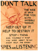 World War I: U.S. Poster. /Na U.S. Army Poster Depicting Kaiser William Ii Of Germany As A Spider Spinning A Web To Ensnare The Unsuspecting, Warning Of The Danger Of Enemy Spies And Careless Talk, C1917. Poster Print by Granger Collection - Item # V