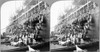 Nagasaki: Naval Station. /Njapanese Dockworkers On A Barge And Scaffolding Form A Bucket Brigade In Order To Pass Coal From The Barge To The Ss 'Siberia' At The Naval Station At Nagasaki, Japan. Stereograph, C1905. Poster Print by Granger Collection