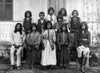 Carlisle School Students. /Napache Native American Children As They Arrived From Fort Marion, Florida, To The Carlisle Indian Industrial School In Carlisle, Pennsylvania. Photograph, Late 19Th Or Early 20Th Century. Poster Print by Granger Collection