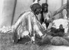 Sioux Medicine Man, C1907. /Nsaliva, A Sioux Native American Medicine Man, Kneeling Beside The Skull Of A Bison Inside A Tipi. The Medicine Man Slow Bull Is Seated At Rear. Photographed By Edward S. Curtis, C1907. Poster Print by Granger Collection - Sioux Medicine Man, C1907. /Nsaliva, A Sioux Native American Medicine Man, Kneeling Beside The Skull Of A Bison Inside A Tipi. The Medicine Man Slow Bull Is Seated At Rear. Photographed By Edward S. Curtis, C1907. Poster Print by Granger Collection -