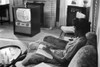 Anti-Integration, 1958. /Nan African American High School Girl In Little Rock, Arkansas, Learning A Lesson From The Television At Home When The Little Rock Schools Were Closed To Avoid Integration, September 1958. Photographed By Thomas O'Halloran. P