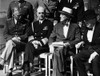 Quebec Conference, 1944. /Nallied Leaders Of World War Ii At The Second Quebec Conference, September 1944. From Left: Gen. George C. Marshall, Admiral William Daniel Leahy, President Franklin D. Roosevelt, And Prime Minister Winston Churchill. Poster