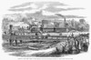 Jamestown: Train, 1860. /Nthe Arrivial Of The First Train Of The Atlantic And Great Western Railroad At Jamestown, New York, From New York City, 1860. Wood Engraving From A Contemporary English Newspaper. Poster Print by Granger Collection - Item # V