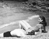 Audrey Hepburn - Rocky Beach Photo Print (10 x 8) - Item # DAP11707