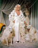 Carroll Baker - white gown with two dogs Photo Print (8 x 10) - Item # DAP14746