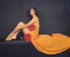 Claudia Cardinale - Orange Blanket Photo Print (10 x 8) - Item # DAP15504