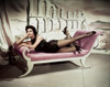 Cyd Charisse - laying on pink lounger Photo Print (8 x 10) - Item # DAP15976