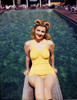 Dolores Moran - Yellow Bikini on Diving Board Photo Print (8 x 10) - Item # DAP16953