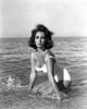Elizabth Taylor - Standing in Ocean B/W Photo Print (8 x 10) - Item # DAP17739