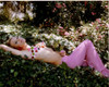 Elke Sommer - Laying in Field Wearing Polka Dot Bikini Photo Print (10 x 8) - Item # DAP17995