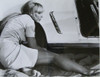 Elke Sommer - Sitting by Car Wheel Photo Print (10 x 8) - Item # DAP18084