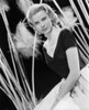 Grace Kelly- Wearing Pearl Necklace and Green Top B/W Photo Print (8 x 10) - Item # DAP18314