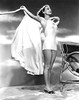 Joan Crawford - Holding Up Drape on the Beach Photo Print (8 x 10) - Item # DAP18710