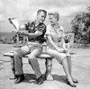 Mitzi Gaynor - Park Bench with Man Photo Print (8 x 10) - Item # DAP19116
