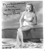 Myrna Dell - Sitting on Beach Signed Photo Print (8 x 10) - Item # DAP19473