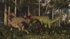 Giganotosaurus attacks the sauropod Limaysaurus. Poster Print by Arthur Dorety/Stocktrek Images - Item # VARPSTADR600101P