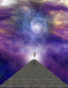 Dancing figure in cosmic space. Poster Print by Bruce Rolff/Stocktrek Images - Item # VARPSTRFF200024S