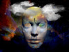 Mask with surreal painting in the space. Poster Print by Bruce Rolff/Stocktrek Images - Item # VARPSTRFF200095S