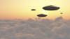 Flying spacecrafts in cloudy sky. Poster Print by Bruce Rolff/Stocktrek Images - Item # VARPSTRFF200116S