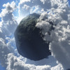 Surrealism. Asteroid in clouds. Poster Print by Bruce Rolff/Stocktrek Images - Item # VARPSTRFF200119S