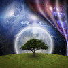 Mystic face before full moon, green tree and warped space. 3D rendering. Poster Print by Bruce Rolff/Stocktrek Images (1 - Item # VARPSTRFF200268S