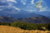 Mountain Vista. Terraformed moon seen from the Earth. 3D rendering Poster Print by Bruce Rolff/Stocktrek Images (17 x 11 - Item # VARPSTRFF200328S