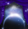 Planet and space with stage curtains. Poster Print by Bruce Rolff/Stocktrek Images - Item # VARPSTRFF200373S