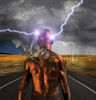 Electronic man faces storm Poster Print by Bruce Rolff/Stocktrek Images - Item # VARPSTRFF200462S