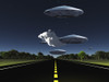 Flying saucers over the highway Poster Print by Bruce Rolff/Stocktrek Images - Item # VARPSTRFF200507S