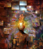 Man with burning head in cosmic space. Poster Print by Bruce Rolff/Stocktrek Images - Item # VARPSTRFF200565S