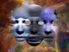 Surreal composition. Masks in the space Poster Print by Bruce Rolff/Stocktrek Images - Item # VARPSTRFF200940S
