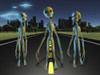 Aliens on road to city. UFO Poster Print by Bruce Rolff/Stocktrek Images - Item # VARPSTRFF200990S