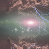 Electricity flashes in deep space. Clouds Poster Print by Bruce Rolff/Stocktrek Images - Item # VARPSTRFF201061S
