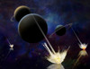 Exosolar planets and meteor shower. 3D rendering. Poster Print by Bruce Rolff/Stocktrek Images - Item # VARPSTRFF201098S