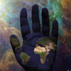 Earth hand in vivid galactic space Poster Print by Bruce Rolff/Stocktrek Images - Item # VARPSTRFF201103S