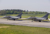 French Air Force Rafale aircraft with different loadouts. Poster Print by Timm Ziegenthaler/Stocktrek Images - Item # VARPSTTZG100710M